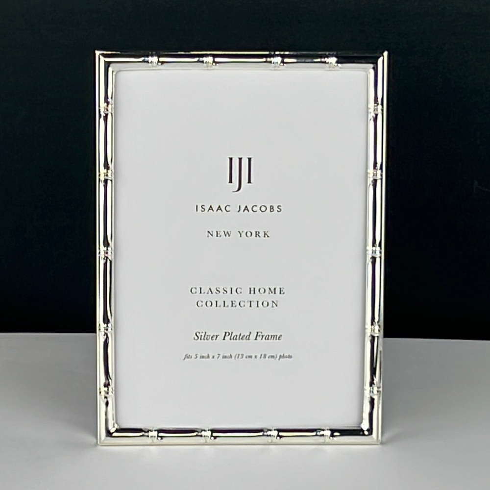 Isaac Jacobs - Silver plated frame 5”x7”. NWT